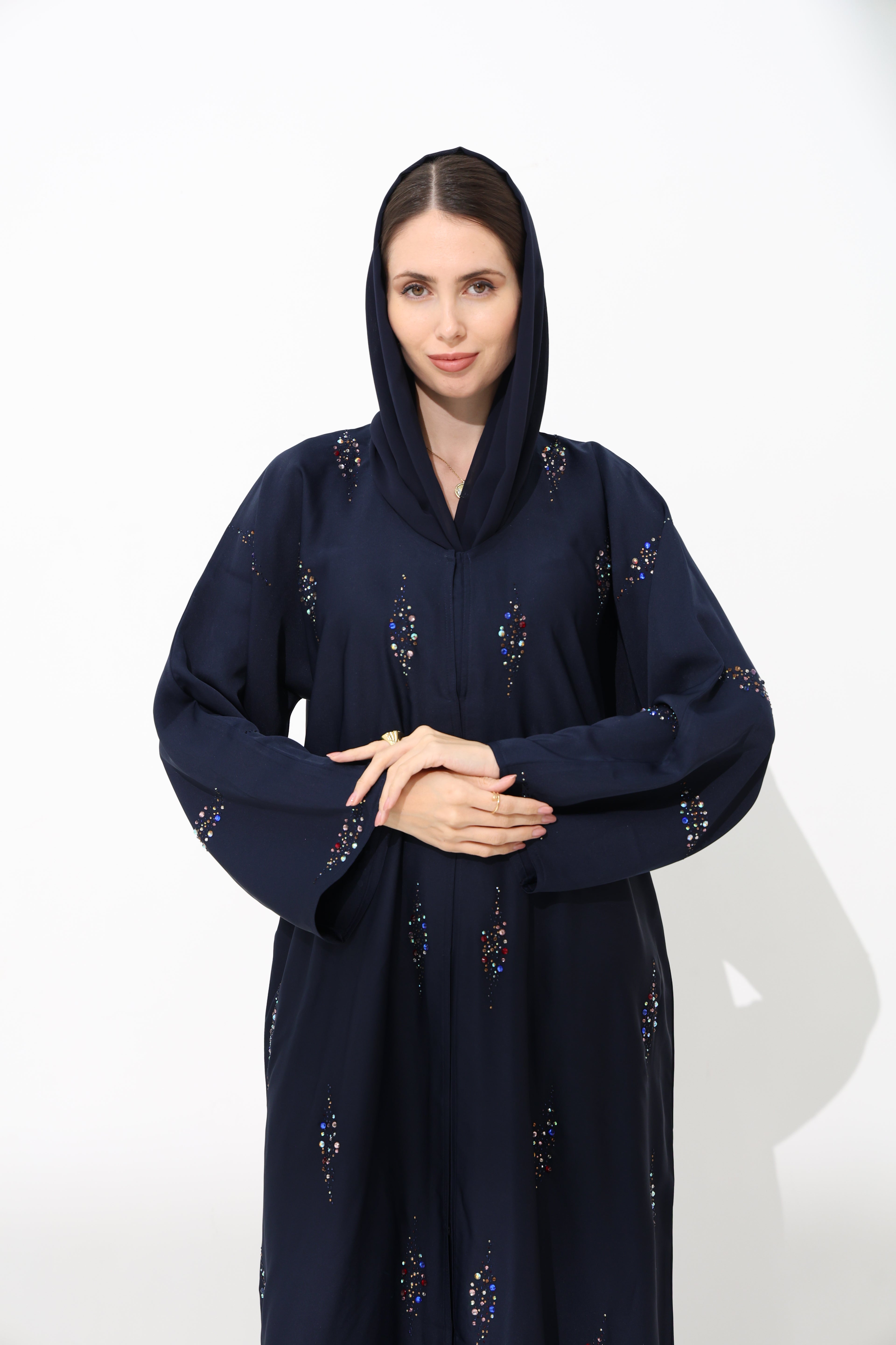 Nashwa Dark Blue Abaya