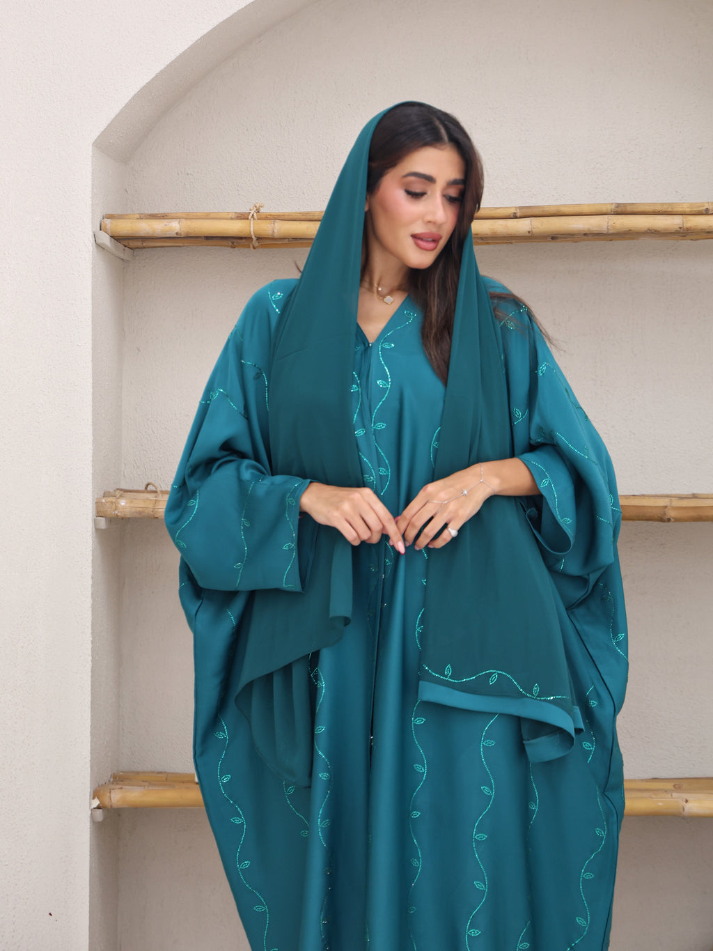 Hadia Teal Farasha