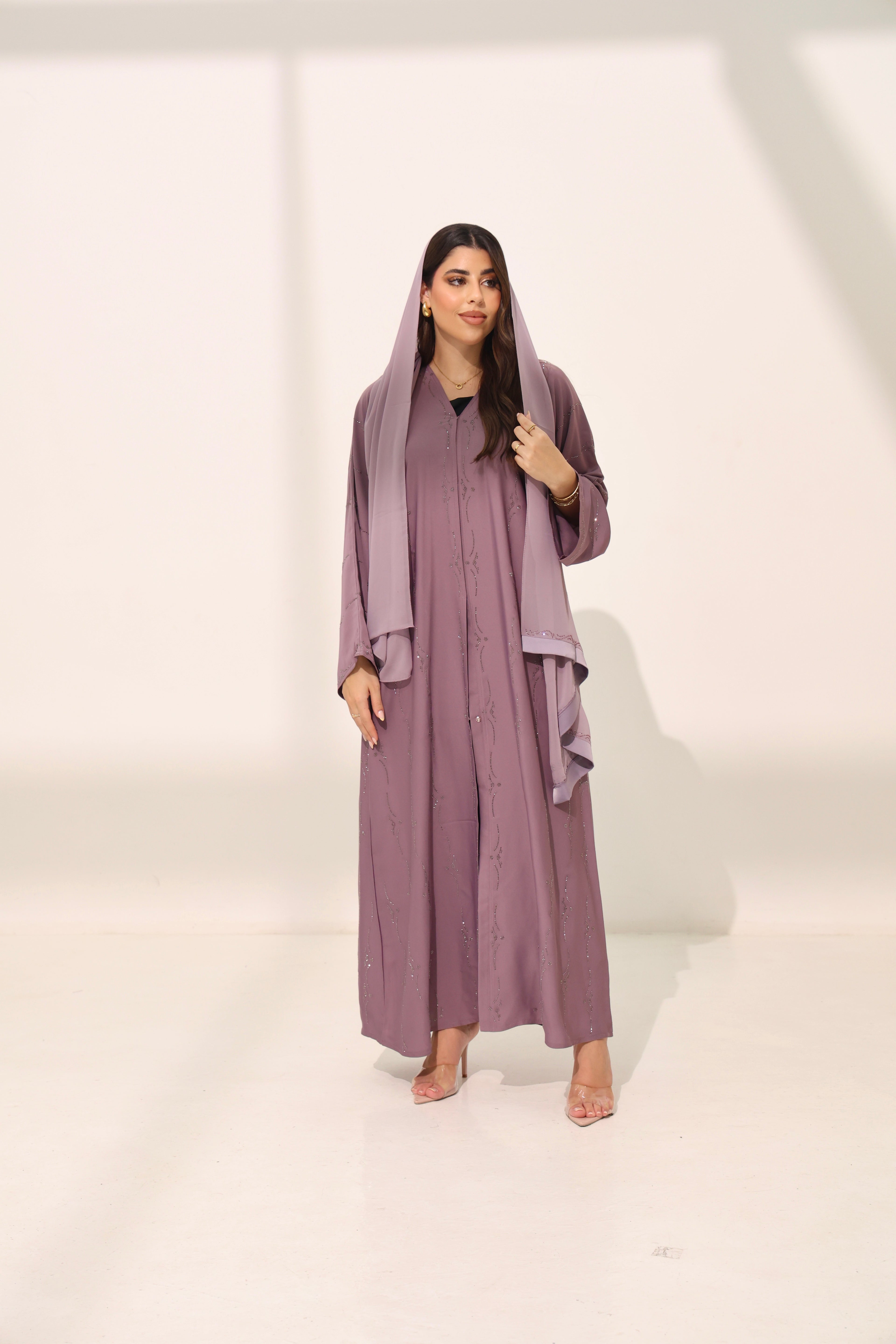 Jameela Lilac Abaya