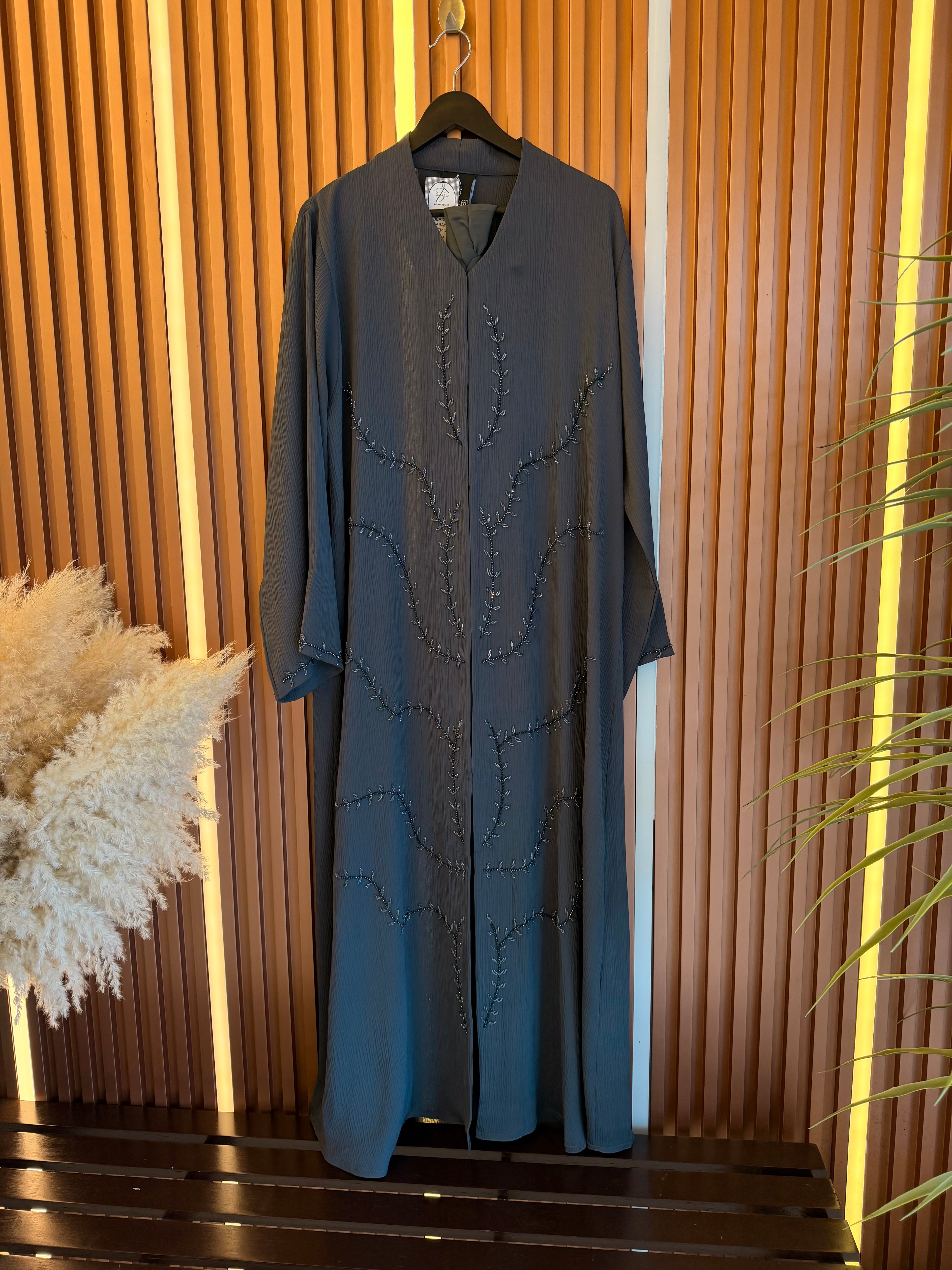 LUJAIN HAND BEADED ABAYA (DI)