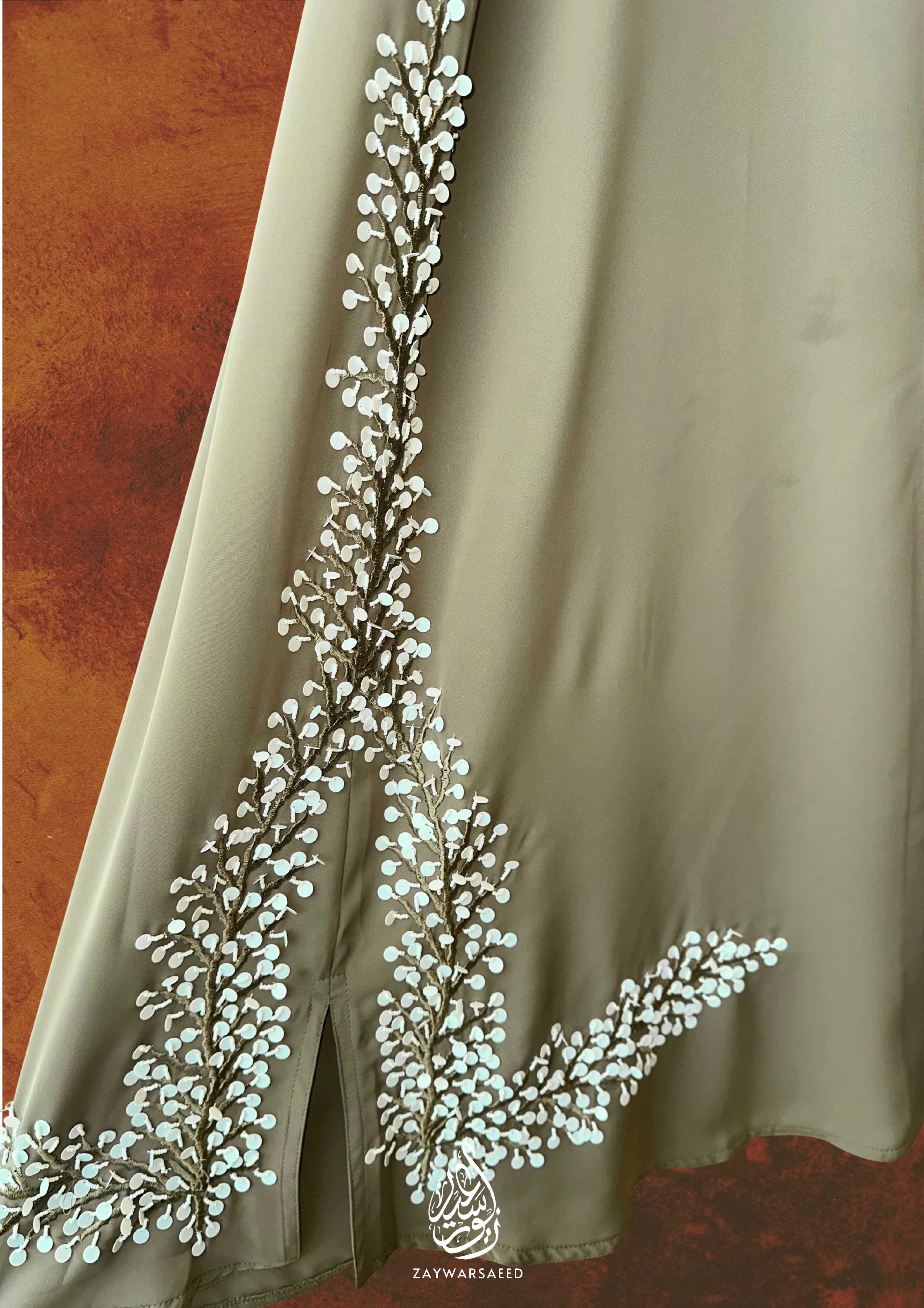 Al Aisya Abaya – Olive Mist