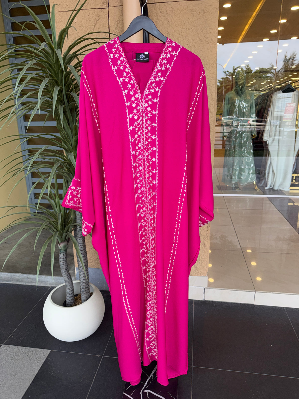 MEHER Fushia Pink Farasha Abaya