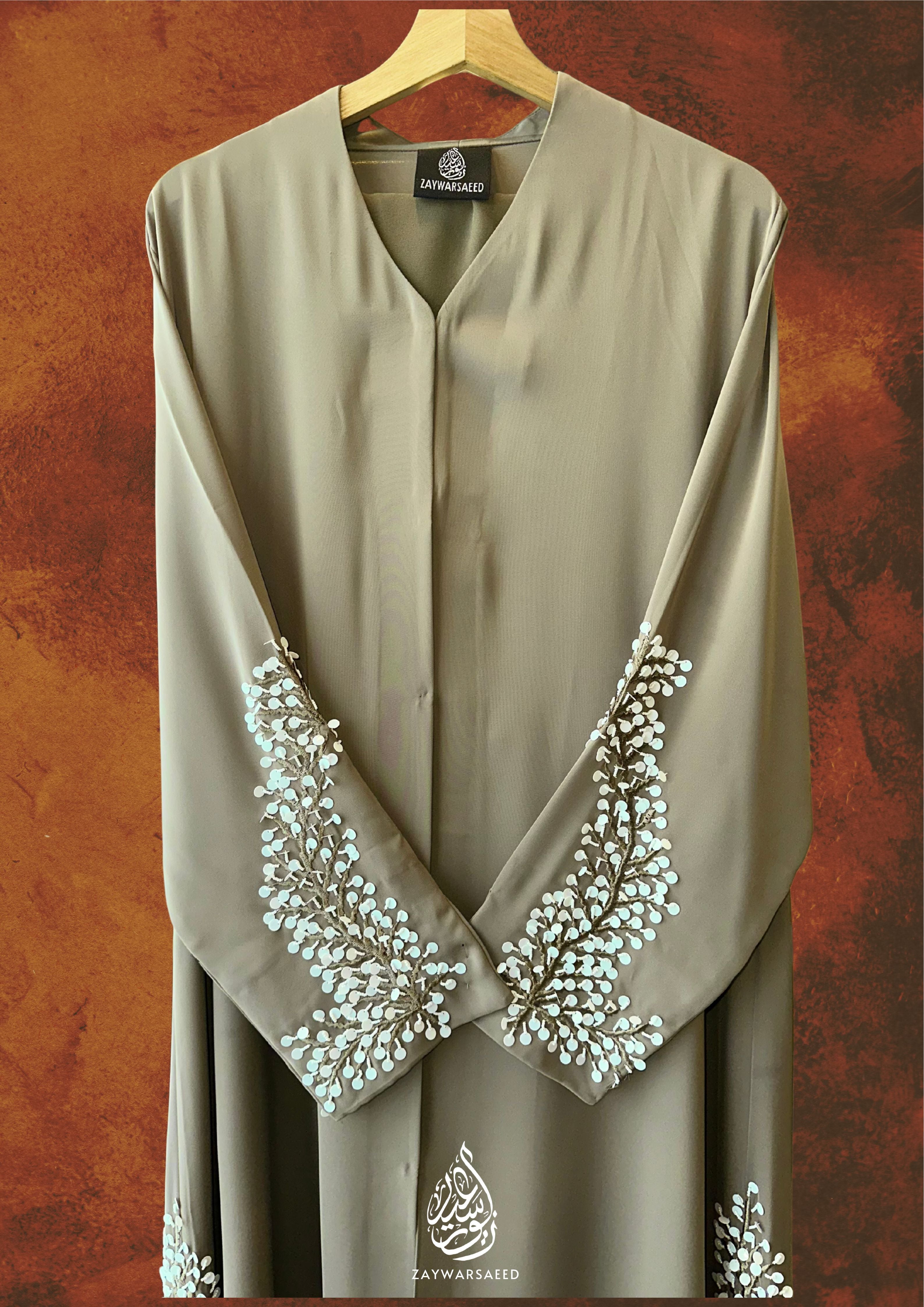 Al Aisya Abaya – Olive Mist