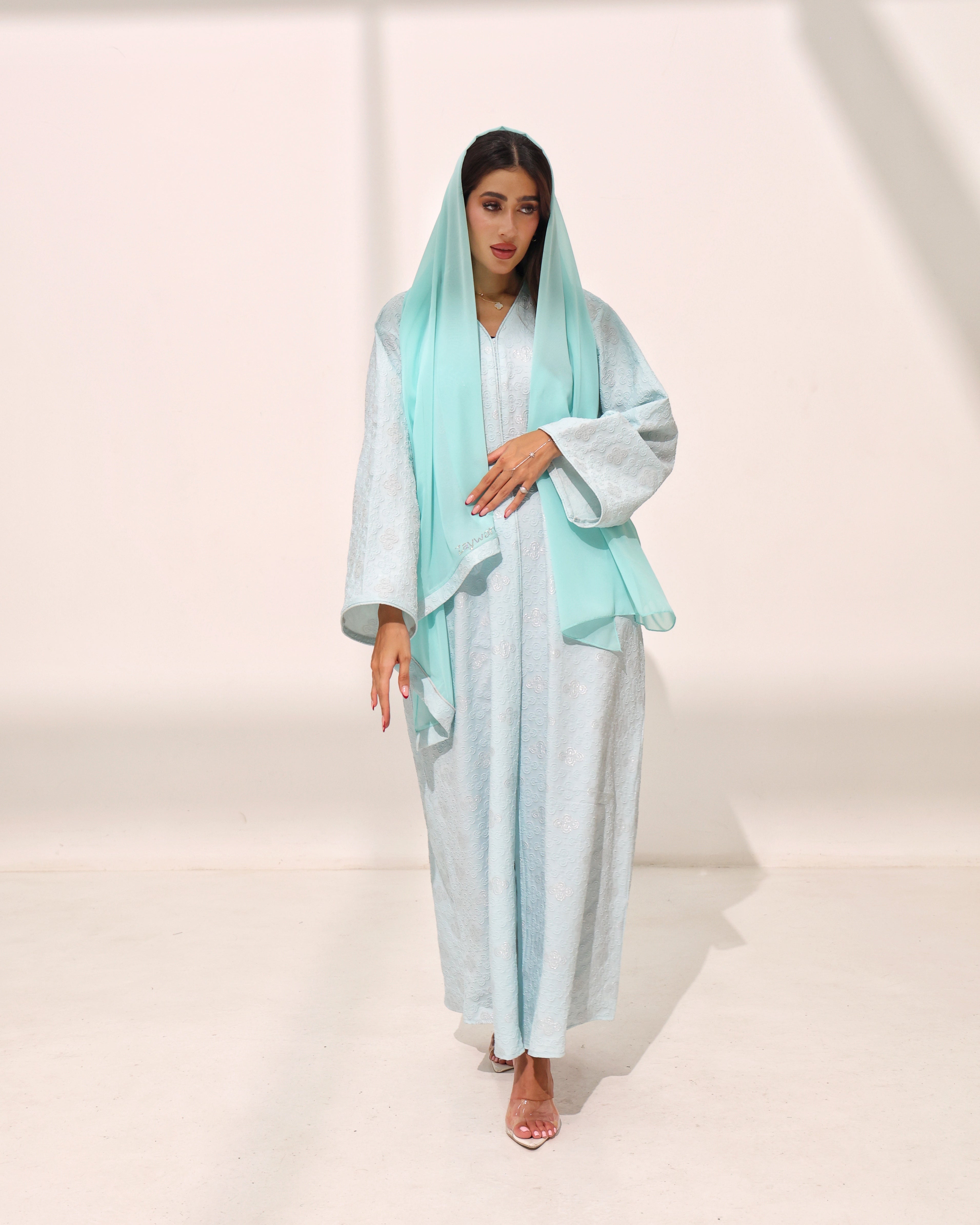 Layani Sky Blue Abaya