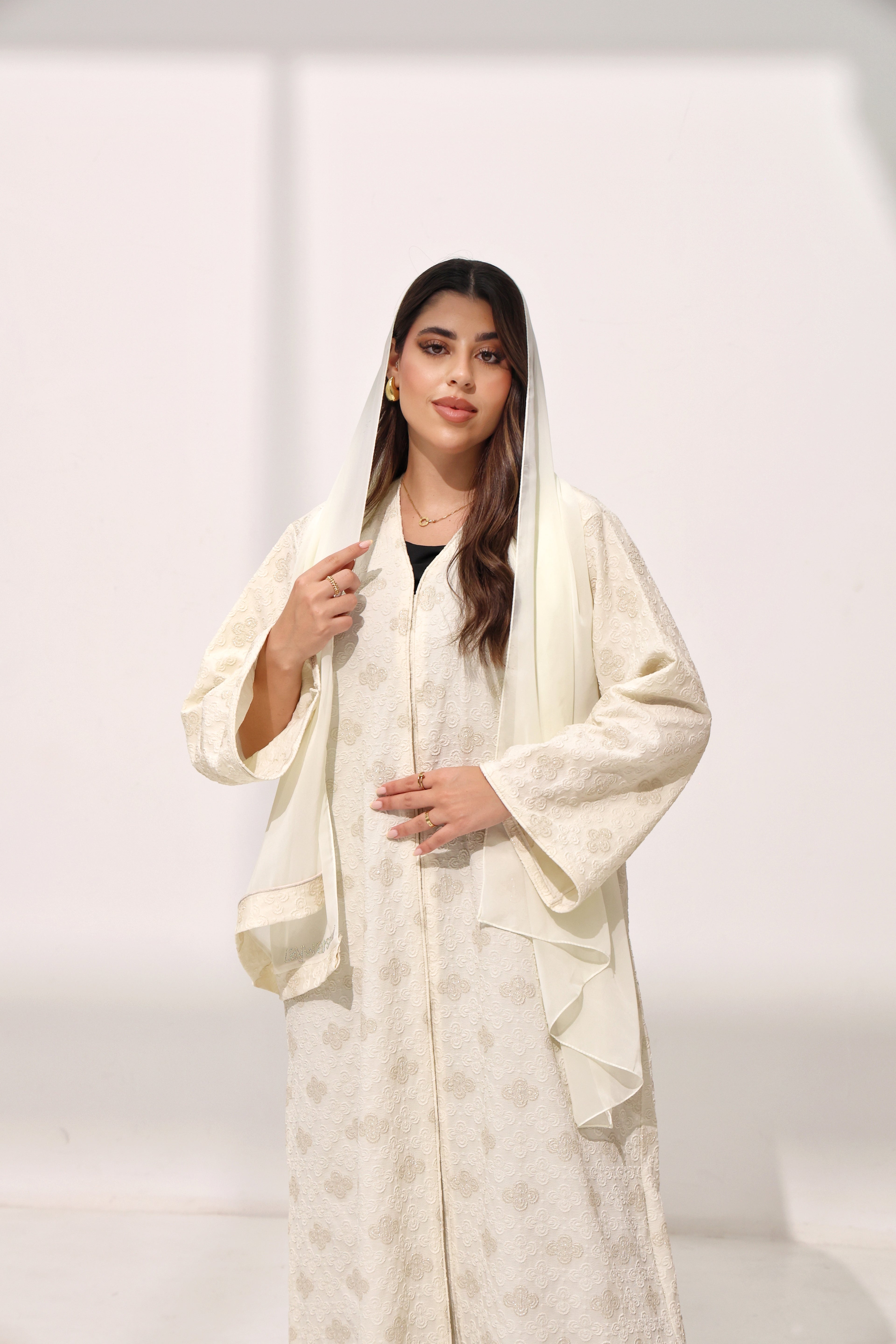 Layani Cannoli Cream Abaya