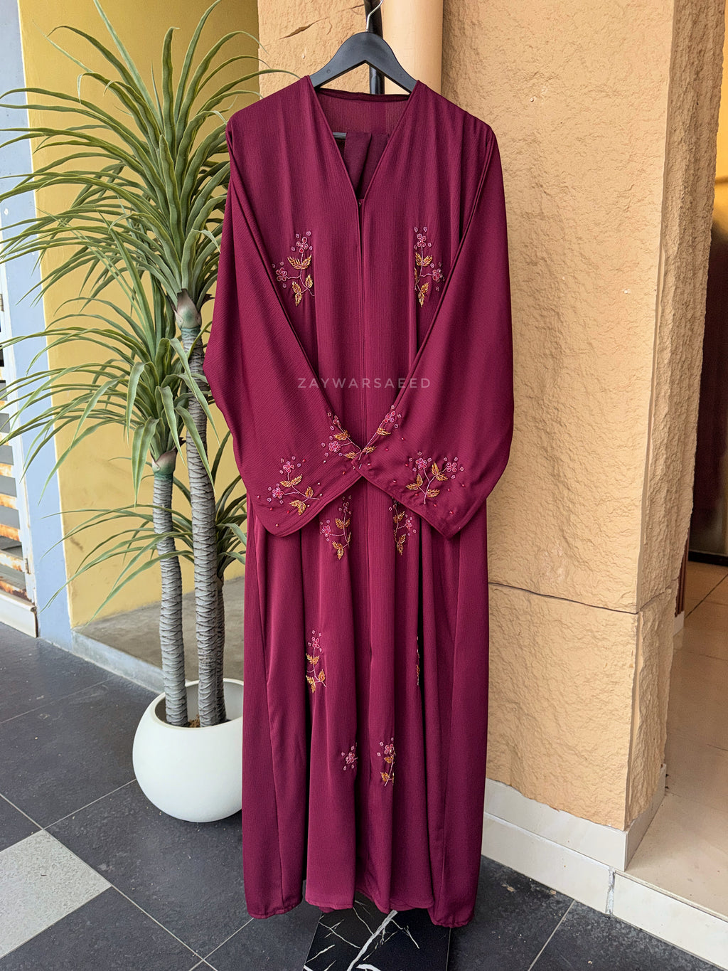 AZALEA Burgandy Abaya