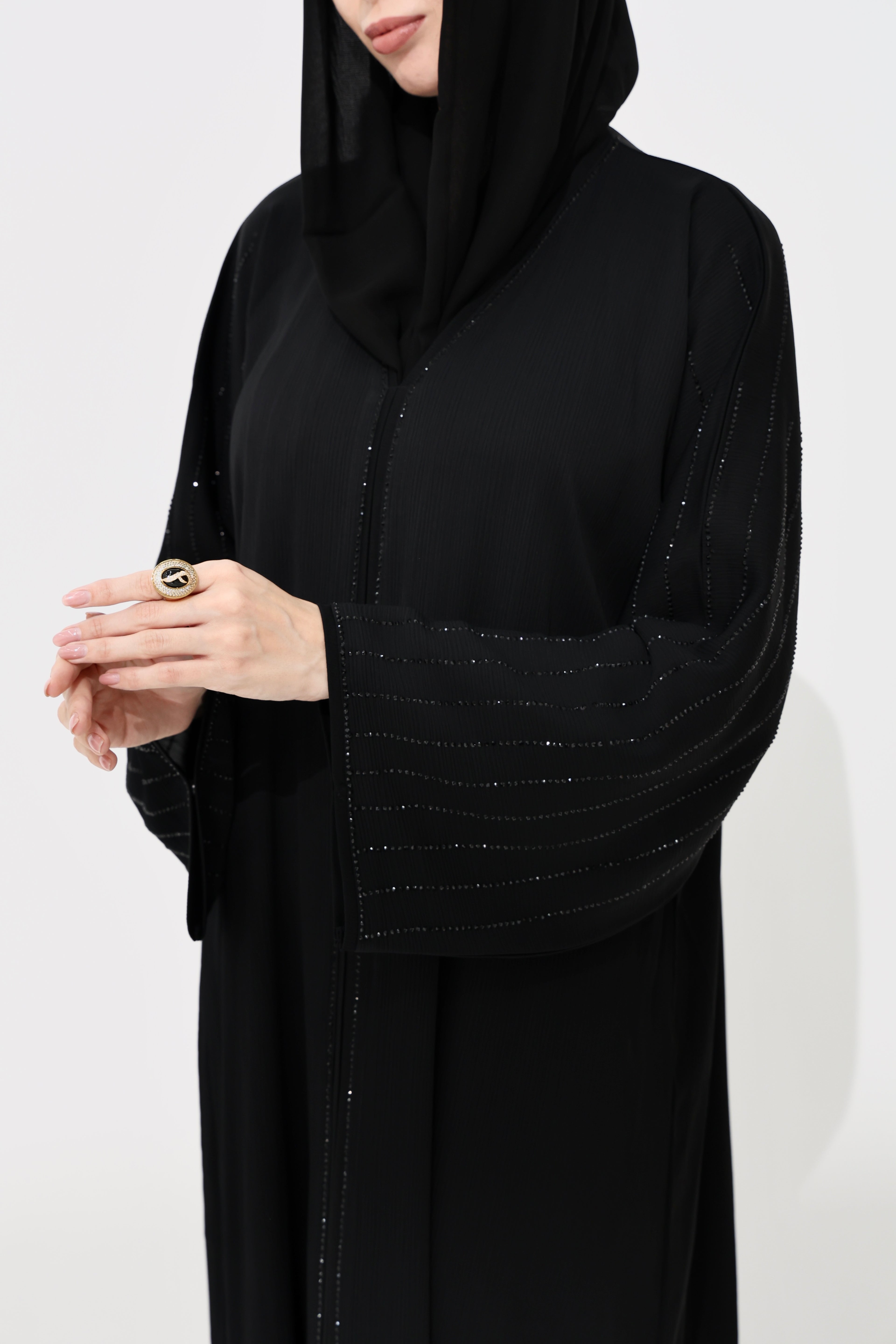 Aurora Black Abaya