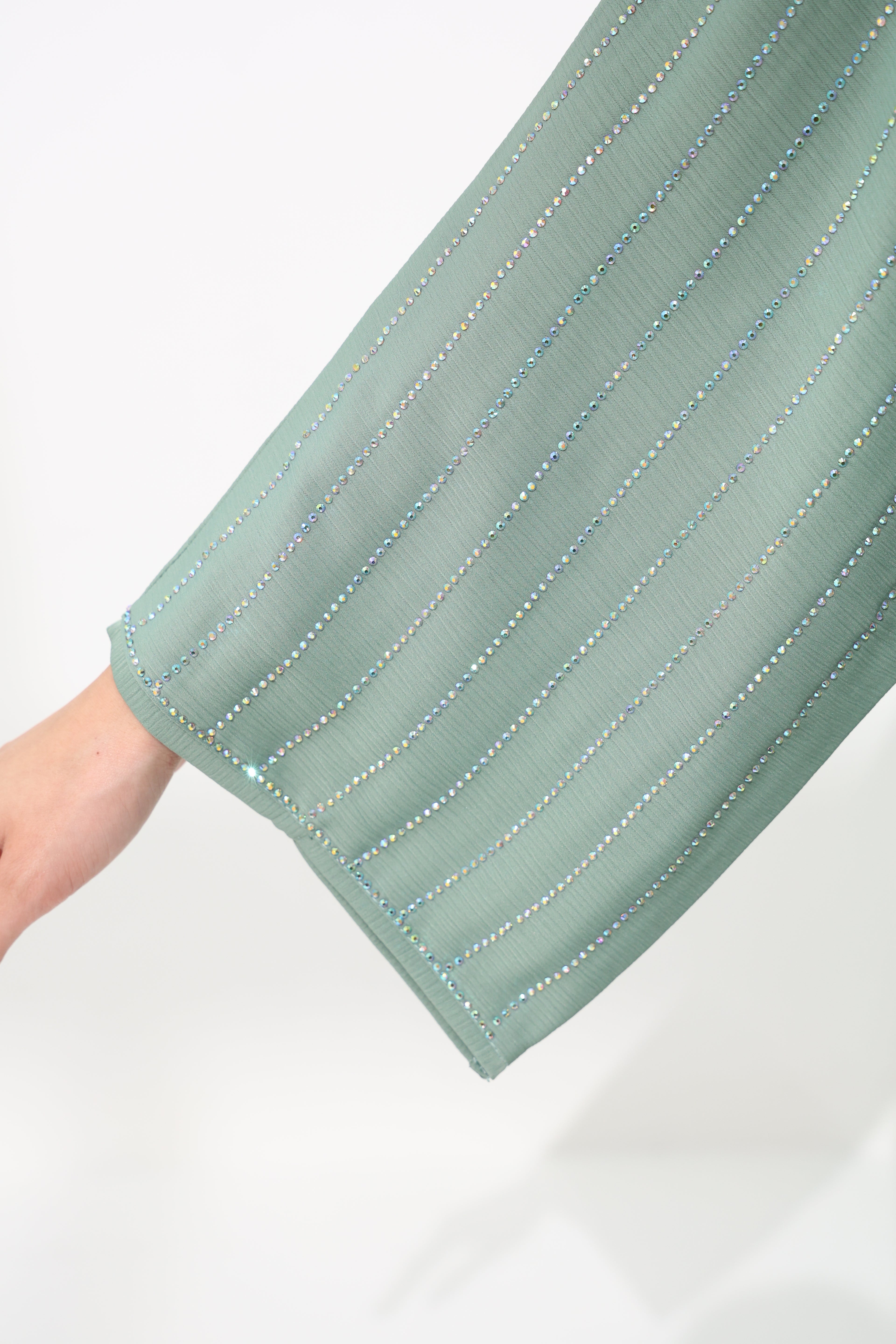 Aurora Sage Green Abaya