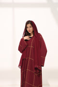 Arzoo Maroon Abaya
