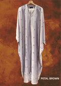 Luna Petal Brown Farasha Abaya