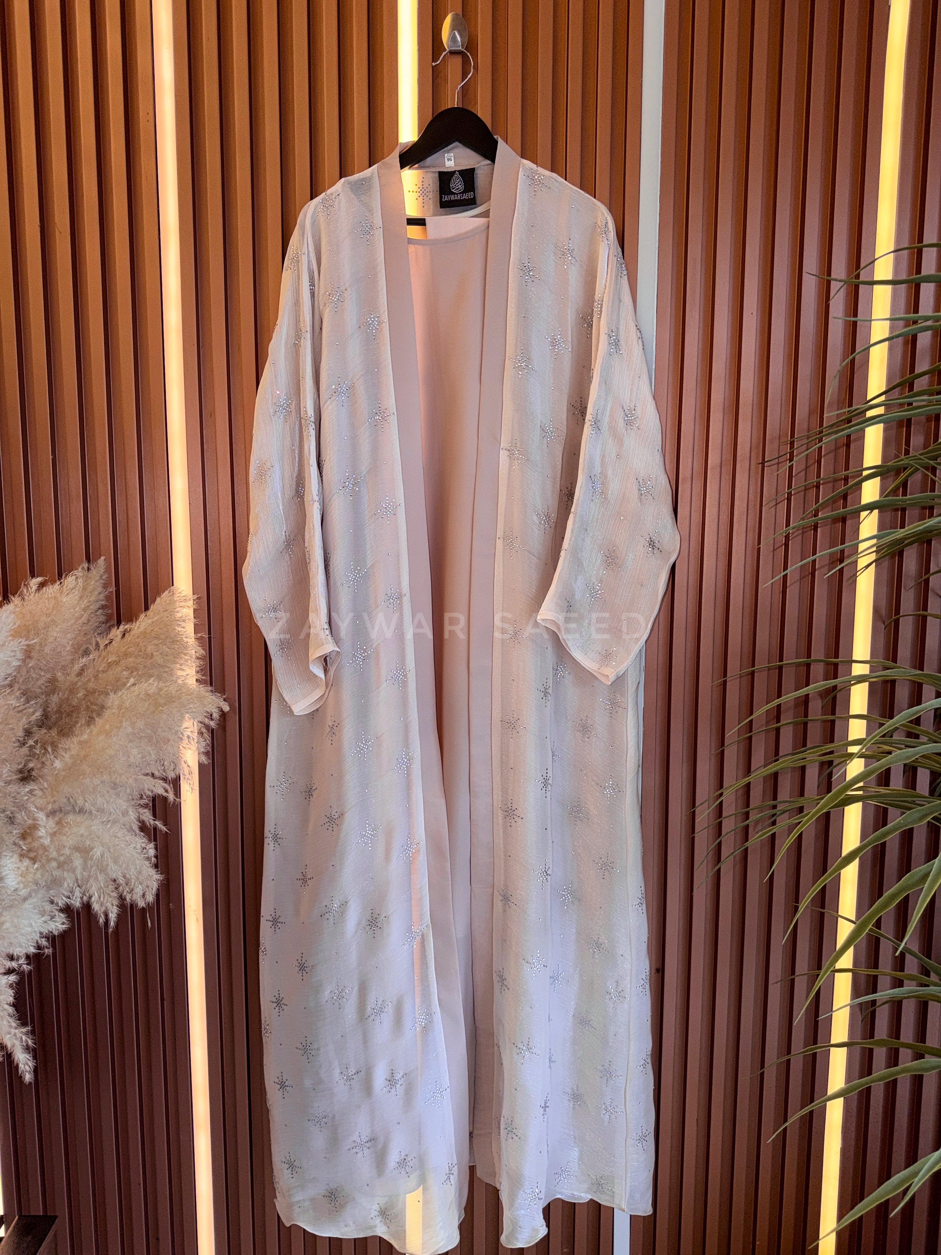AYRA PINK BLUSH CARDIGAN ABAYA