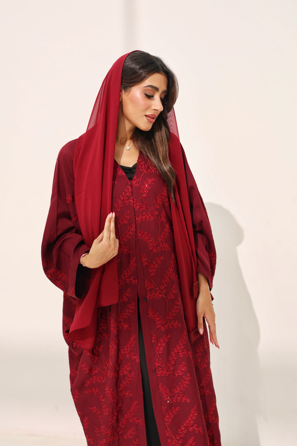 Daria Dark Maroon Farasha