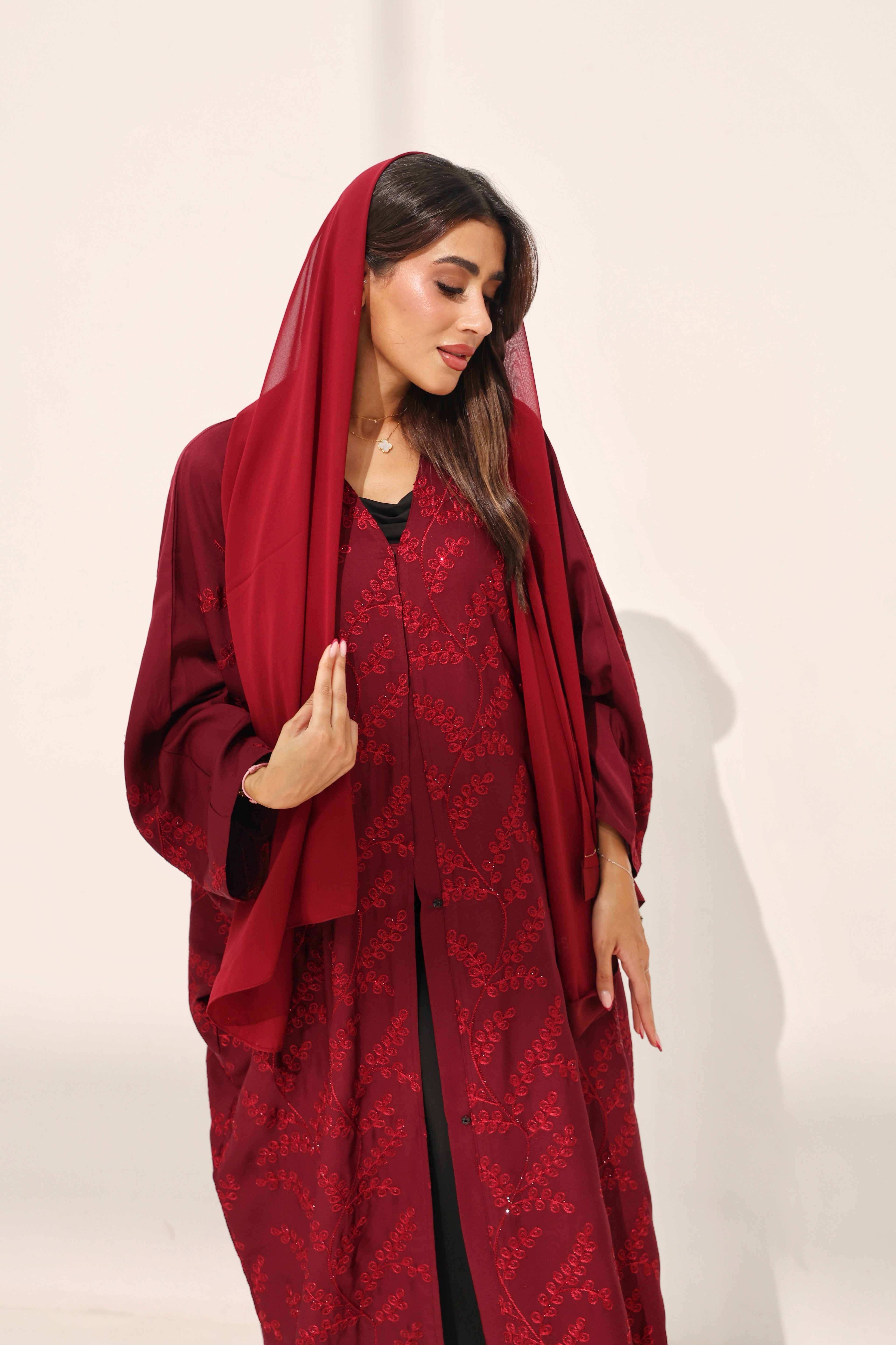 Daria Dark Maroon Farasha