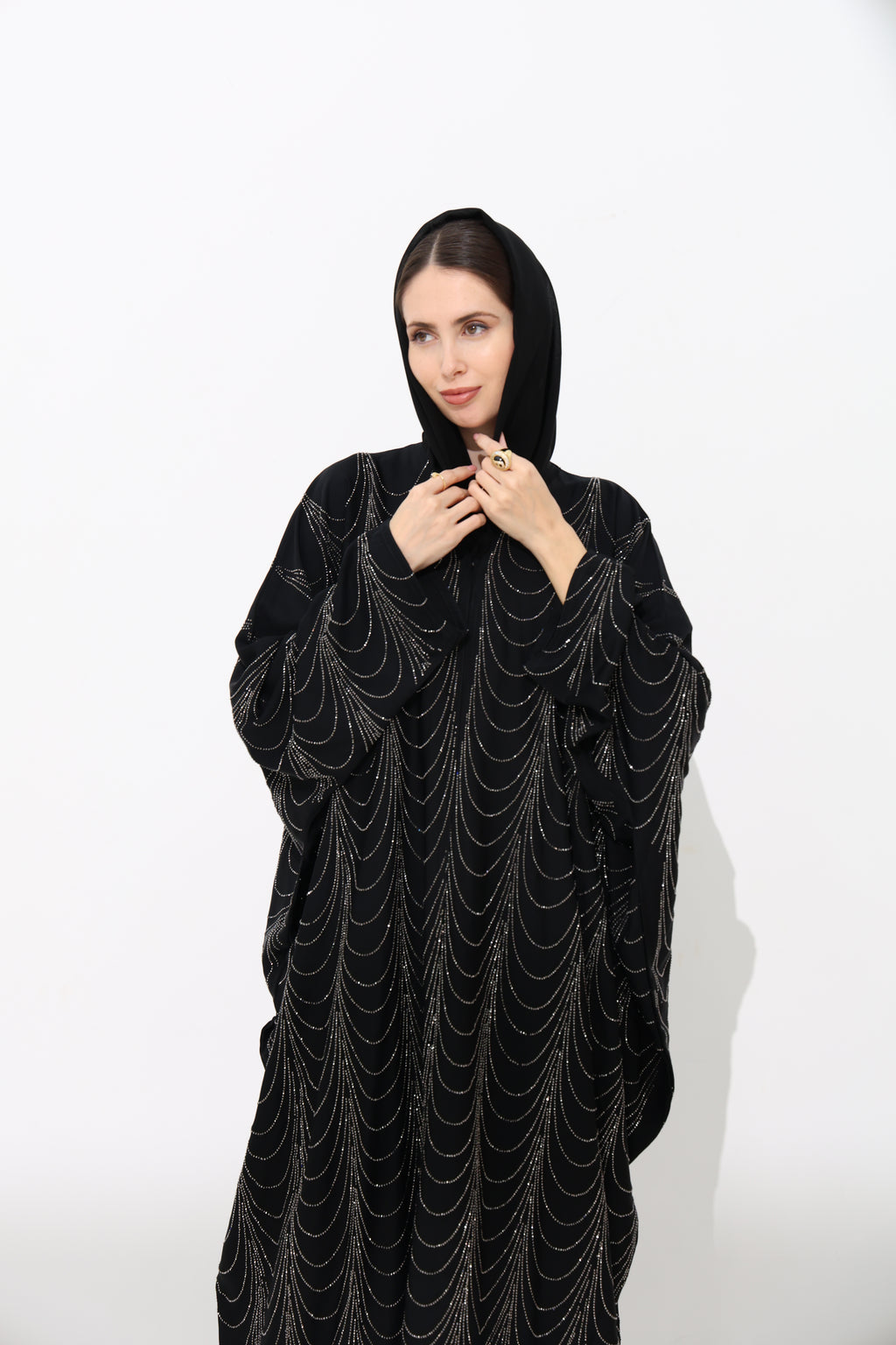 Suraiyya Obsidian Farasha Abaya