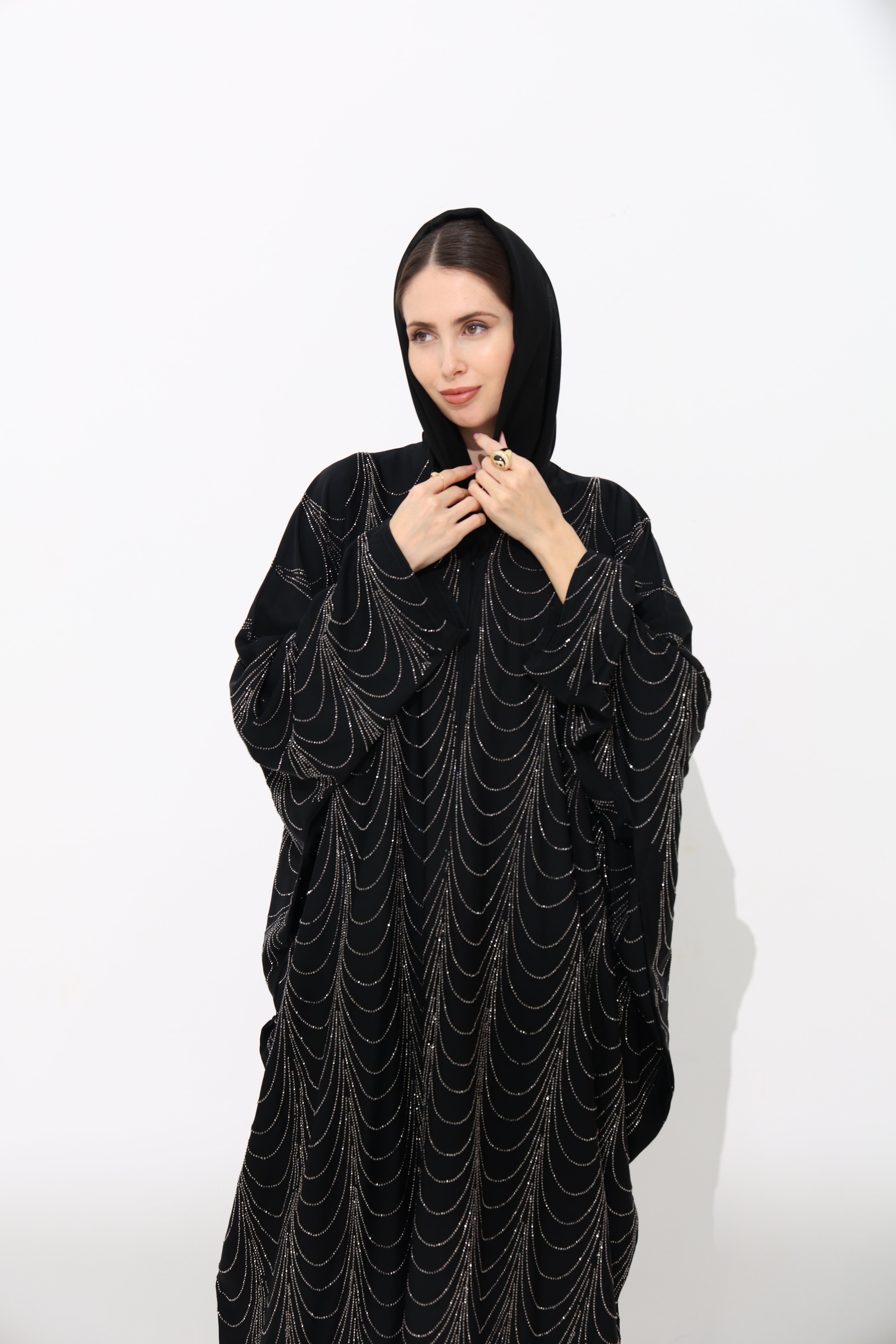 Suraiyya Obsidian Farasha Abaya