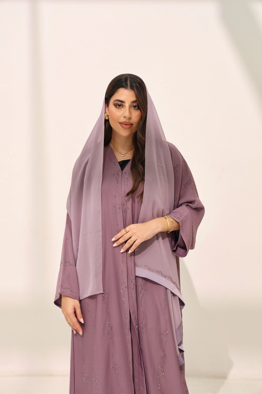 Jameela Lilac Abaya