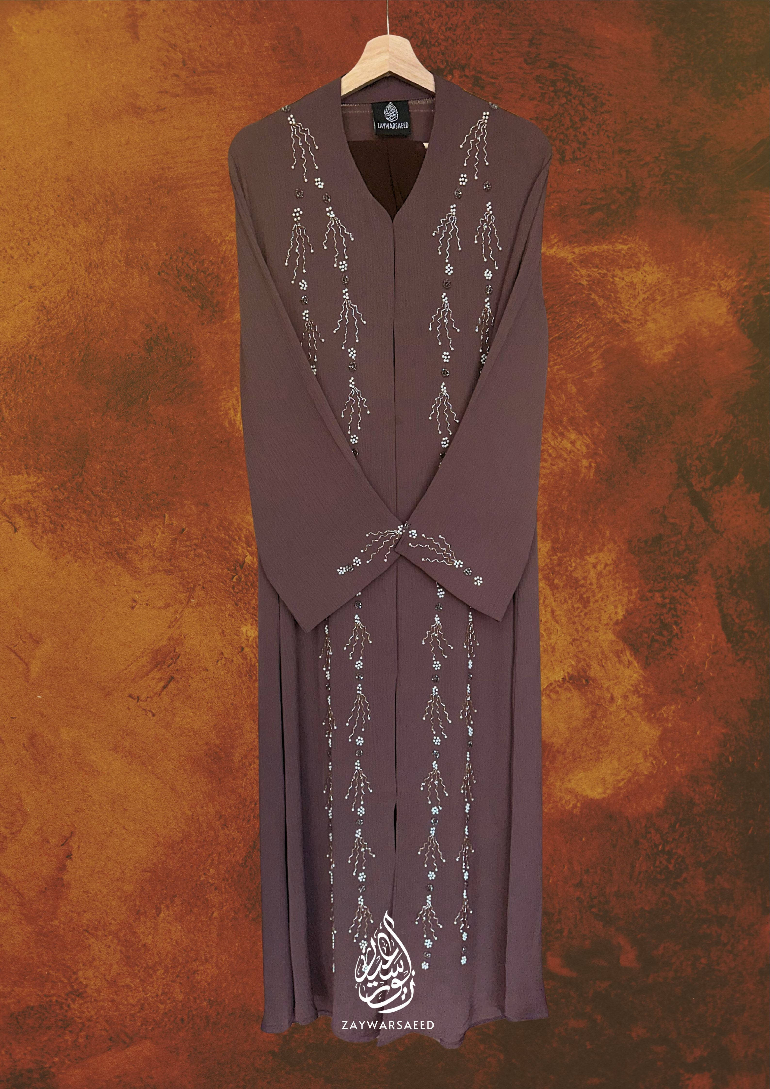 Nayyara Dew – Mocha Mauve Abaya