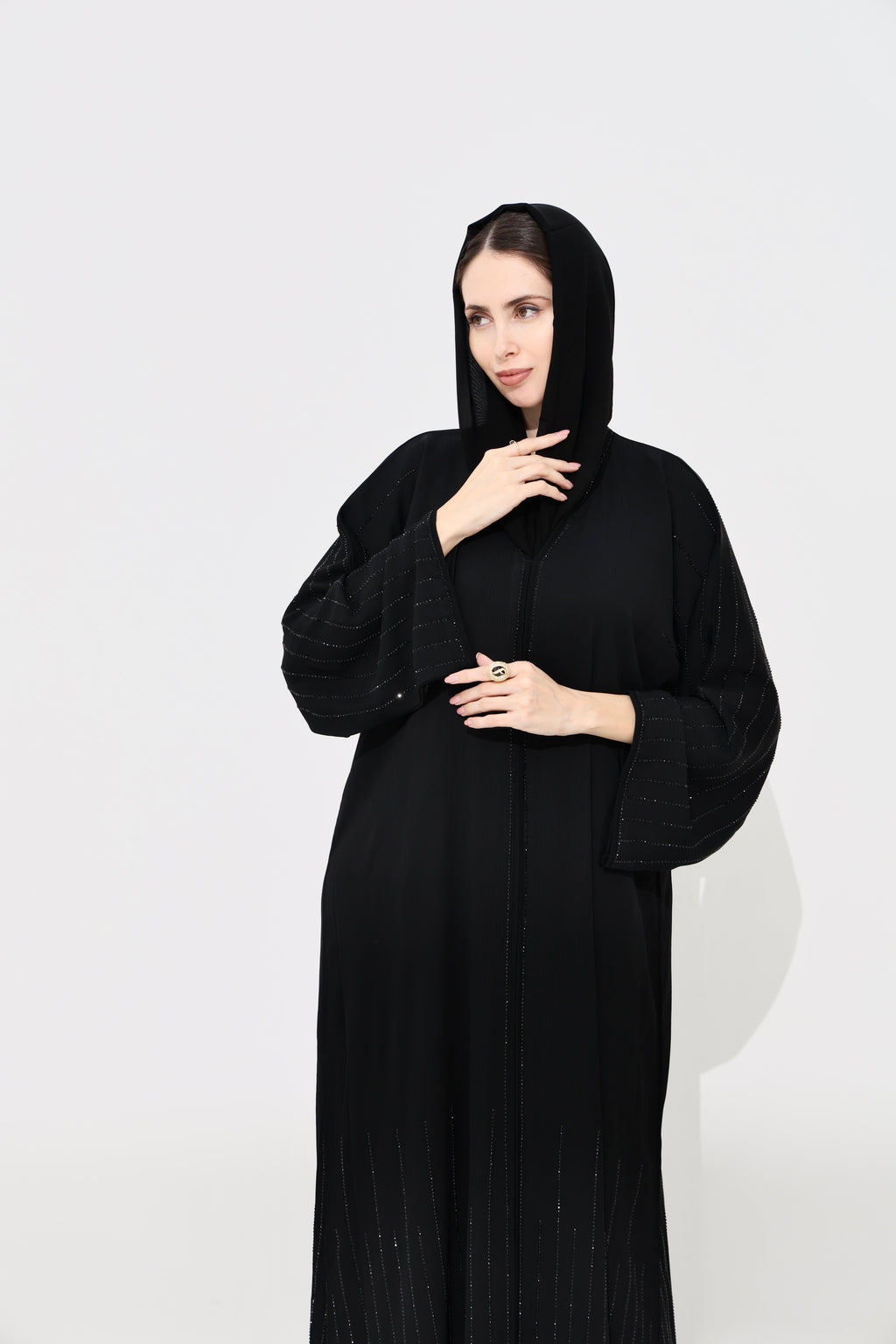 Aurora Black Abaya