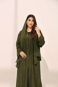 Jameela Olive Green Abaya