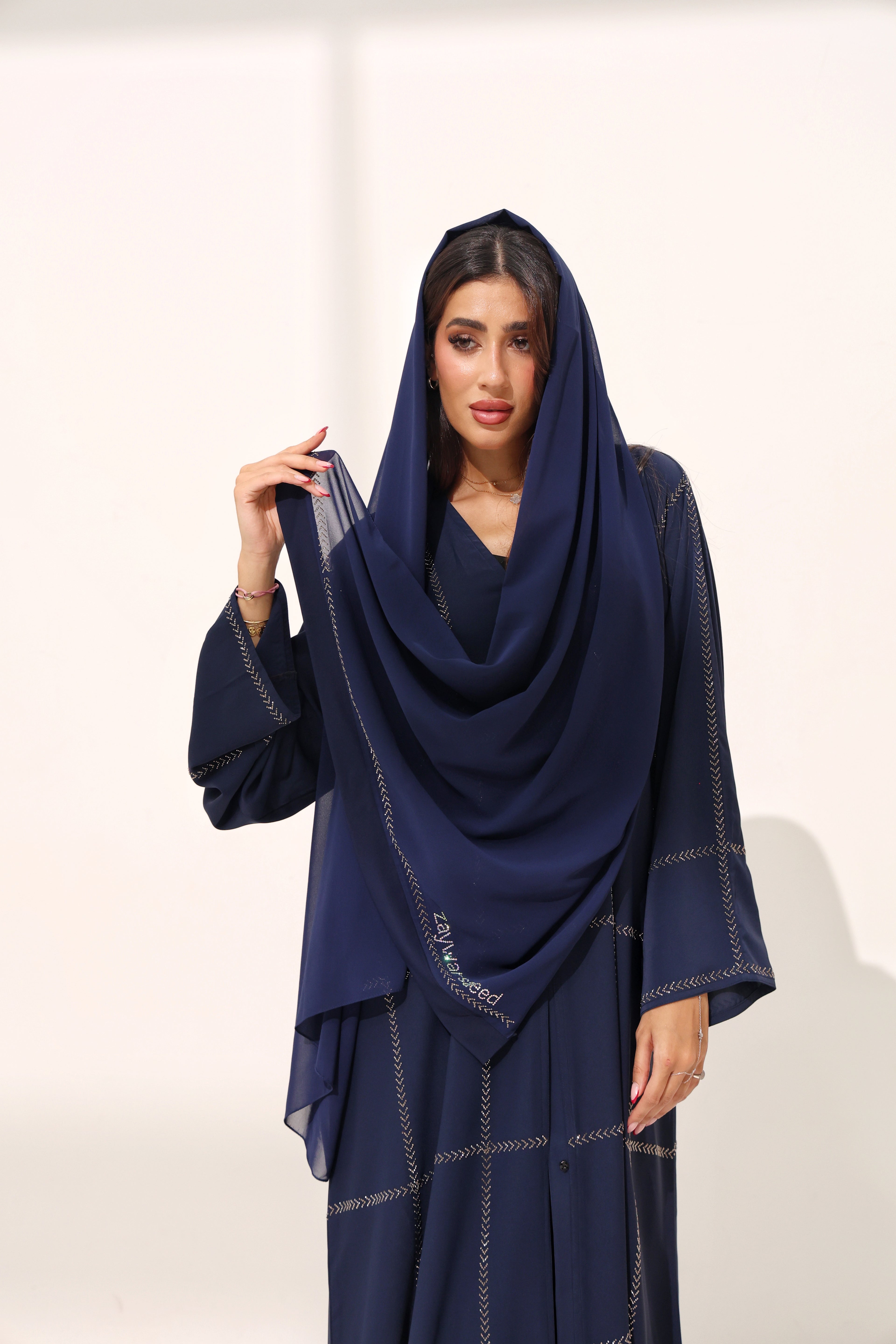 Arzoo Navy Blue Abaya