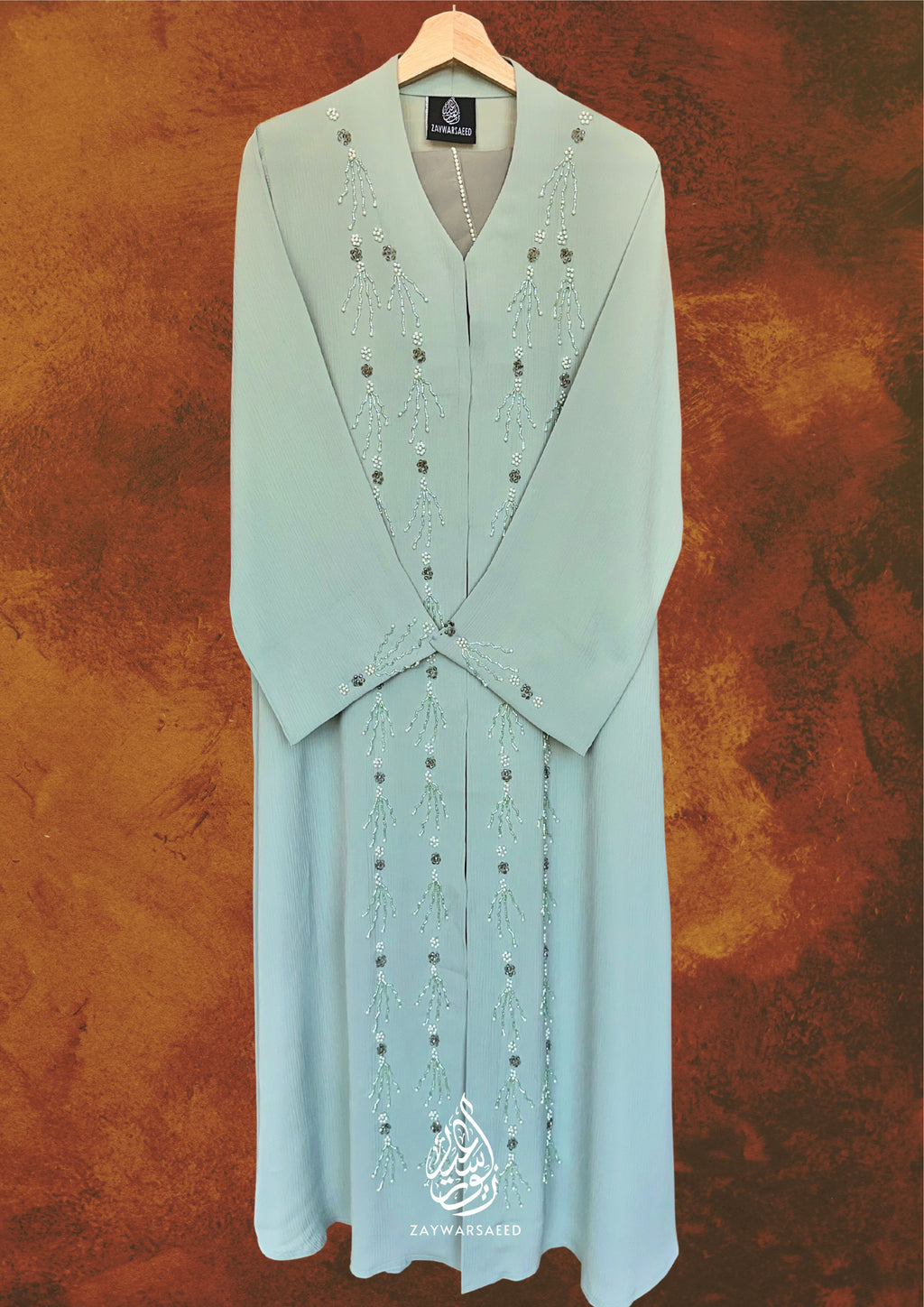 Nayyara Dew – Mint Mist Abaya
