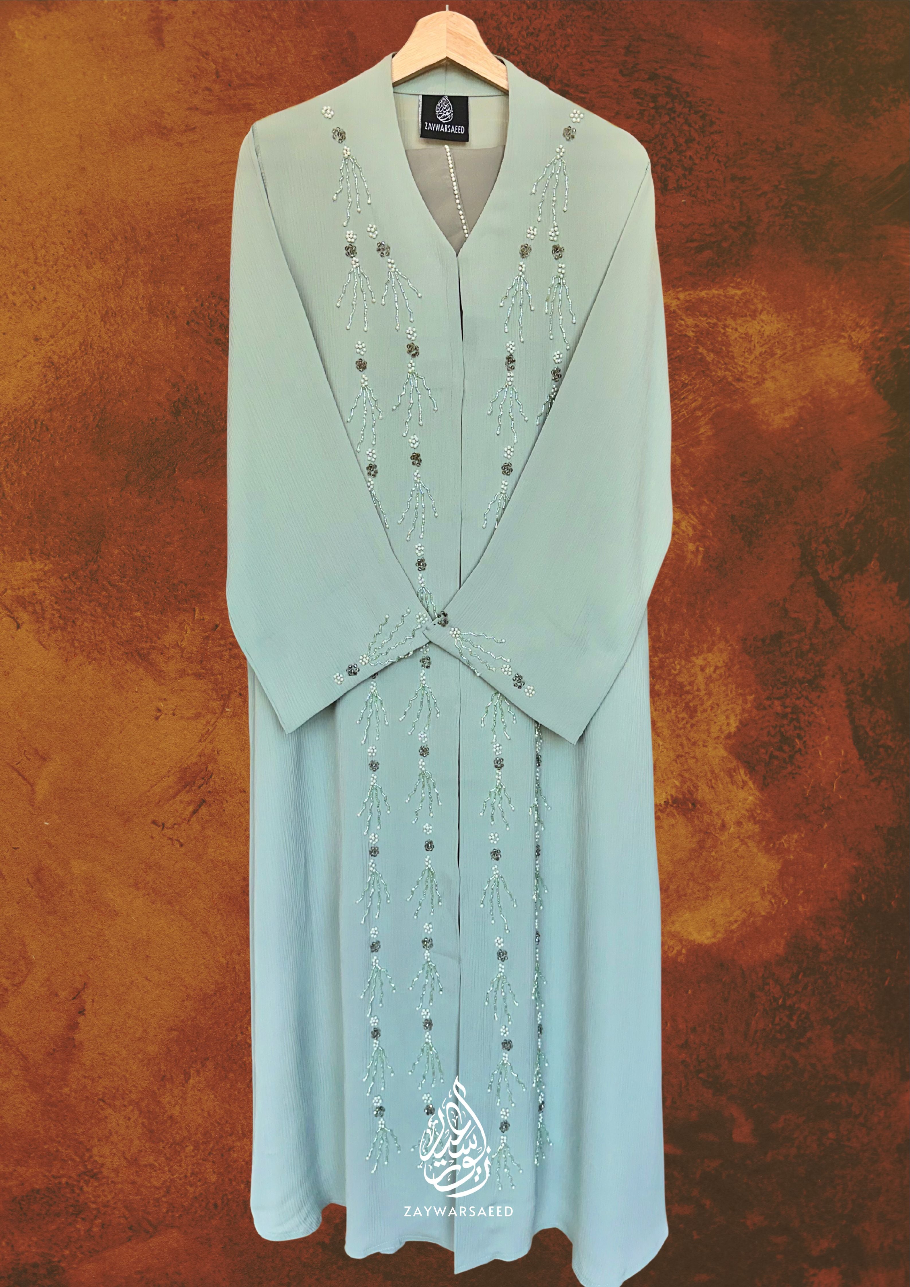 Nayyara Dew – Mint Mist Abaya