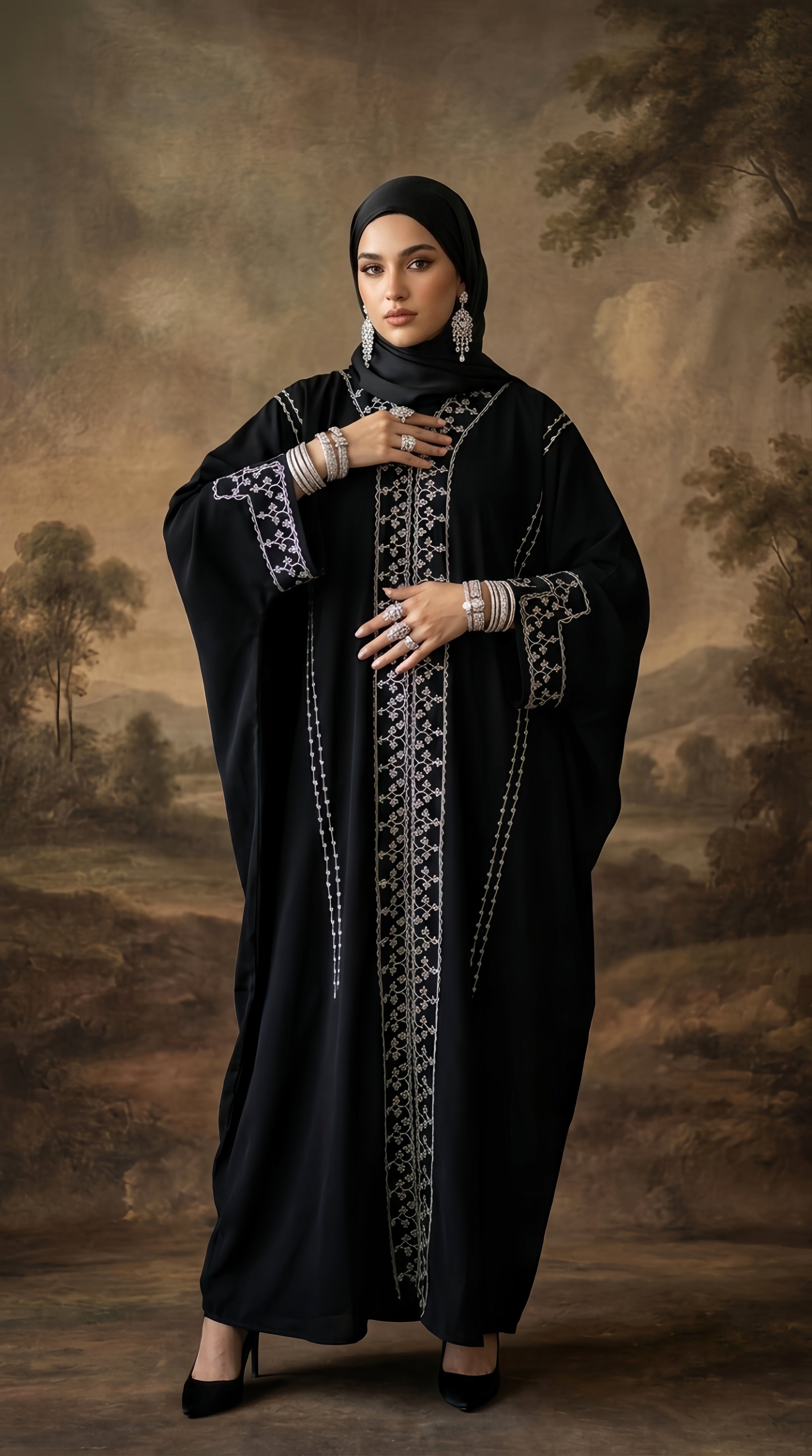MEHER OBSIDIAN FARASHA ABAYA