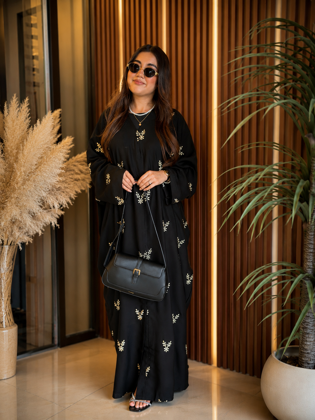 Yasmeen Obsidian Farasha Abaya